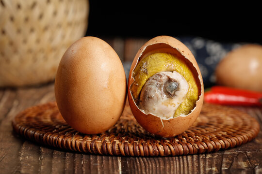 Balut Delicious Chicken Embryo Eggs Rich Protein Local Farmer Diet Traditional Food