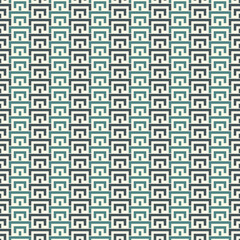 Fototapeta premium Geometric seamless pattern. Geo surface print. Repeated arcs, brackets motif. Oriental ornamental background. Ancient mosaic wallpaper. Ethnic, tribal ornament. Vector artistic abstract backdrop