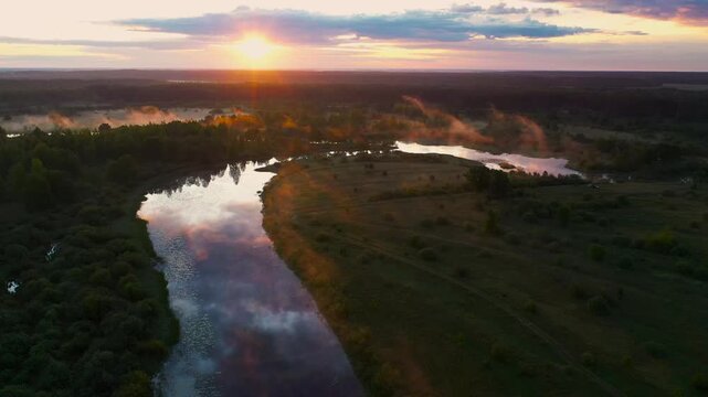 Chasing the Sunrise Cinematic Drone Footage