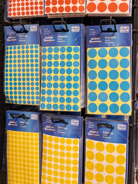Colorful Label Stickers for Organization and Crafting