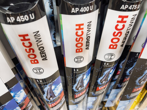 Bosch Aerotwin Wiper Blades Display in Retail Store