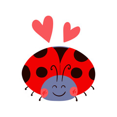 Fototapeta premium Beautiful fairytale insect vector illustration