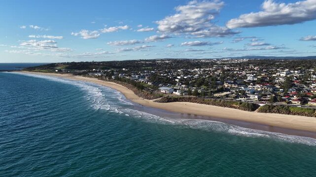 Christies Beach and O'Sullivan Beach, Adelaide, South Australia &ndash; 4K aerial drone footage of sandy coastline, coastal suburbs, waterfront house, cliffs, marina, boat ramp and seaside landscapes