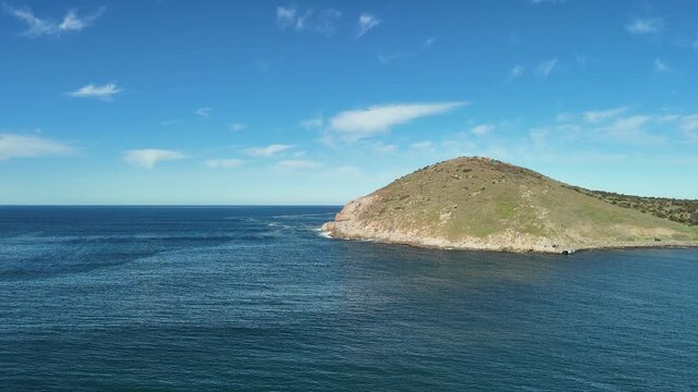 The Bluff (Rosetta Head), Encounter Bay, South Australia - 4K Aerial Drone Footage of Coastal Headland, Rocky Shoreline, Coastal Reserve, Walking Trails near Victor Harbor