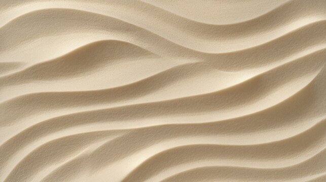 Zen Rippled Sand Waves | Minimalist Nature Texture Concept