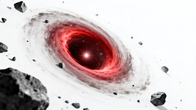 Black hole with swirling accretion disk