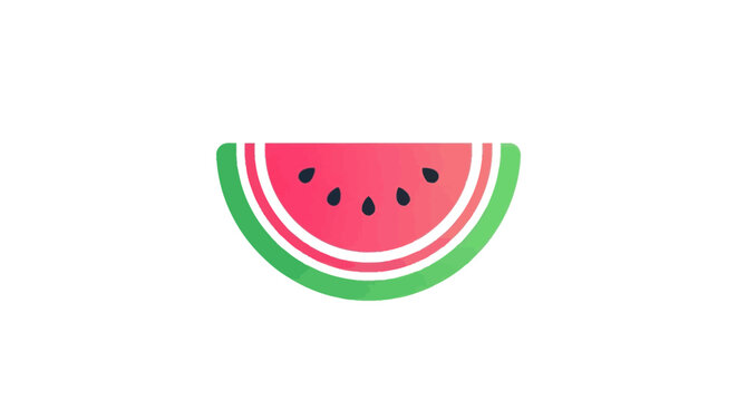Fresh Watermelon Fruit Slice Illustration.