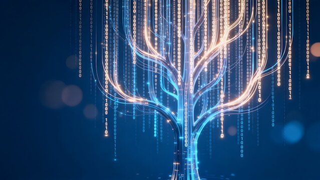 Digital tree with binary code