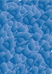 Obraz premium Light Blue Gradient Organic Texture Pattern, Manual Seamless Soft Design
