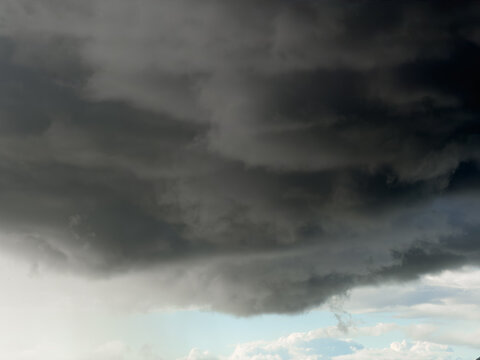 Dark ominous clouds before the storm 