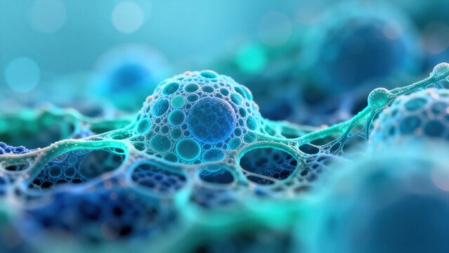 Microscopic cellular structure