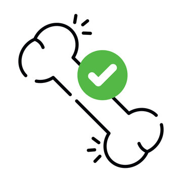 Creative design icon of dog bone