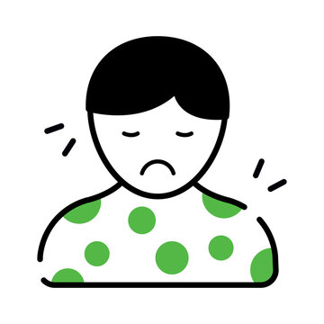 An icon design of body rashes 