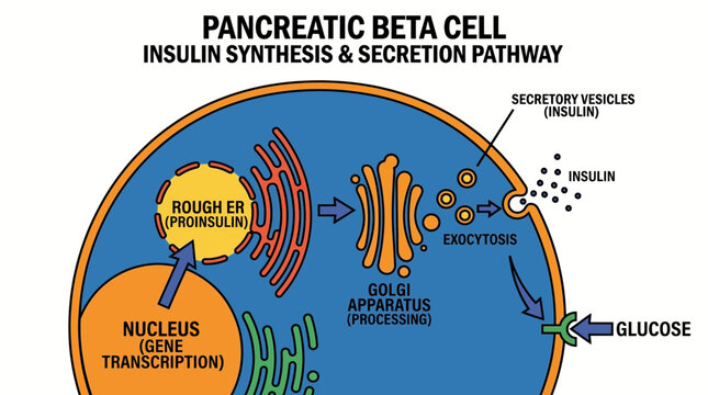 Pancreatic Beta Cell Insulin Synthesis Secretion Biology