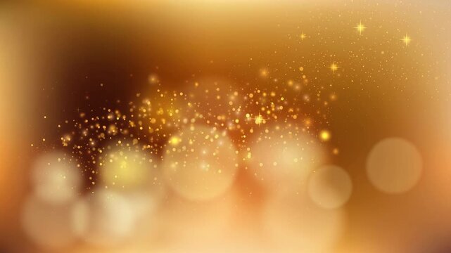 Mesmerizing golden glow sparkles shimmering magical warm light festive enchanting ambiance