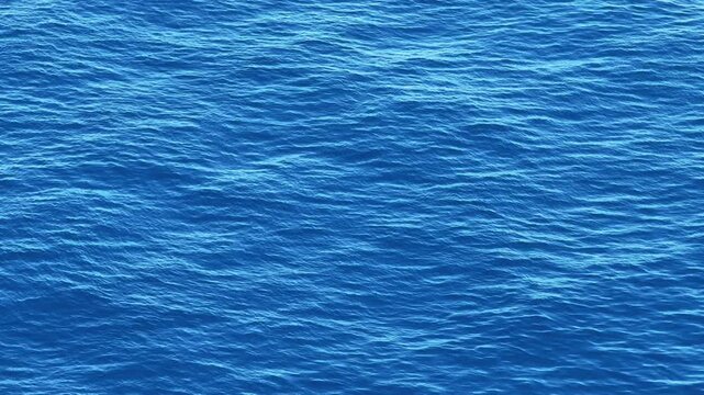 Close Up of blue Sea Water wave pattern