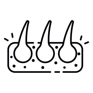 A unique design animation of hairs 