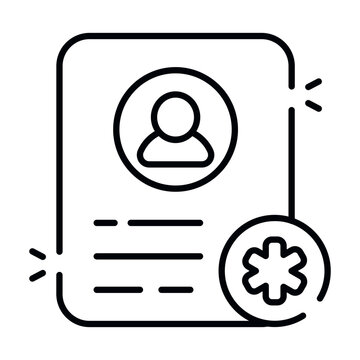 Premium download icon of patience biodata 