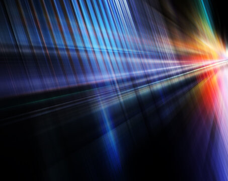 Abstract background in blue, red, yellow and green colors