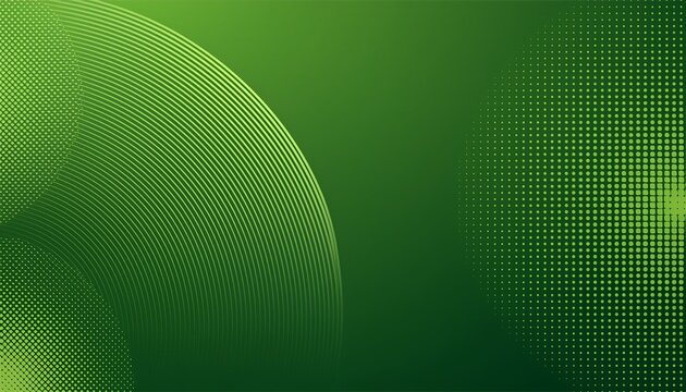 Fondo Vectorial Minimo Degradado Verde Con Forma Punteada Y Circular Fondo De Textura De Semitono Abstracto Para Pancartas Presentaciones Negocios