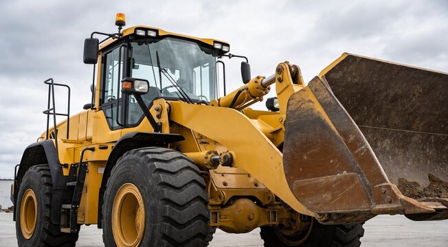 Heavy Duty Yellow Front End Wheel Loader Excavator Construction Vehicle for Earthmoving Work