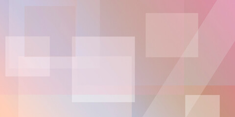 Obraz premium An airy soft-pink abstract composition of translucent squares and angled facets, creating a light, friendly mood for invitations, lifestyle sites, and headers.