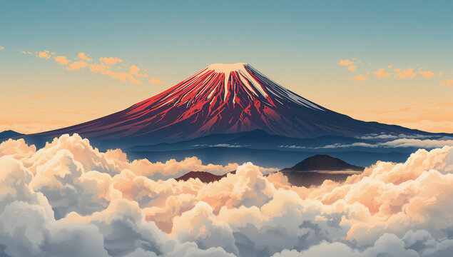 赤富士 Images – Browse 5,950 Stock Photos, Vectors, and Video