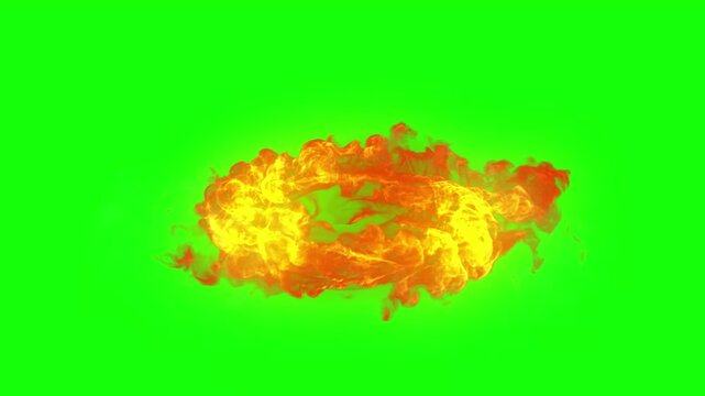     Flame Spiral Loop Animation &ndash; Abstract Fire Vortex Energy Effect