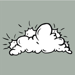 Fototapeta premium Comic speech bubbles and expression elements set