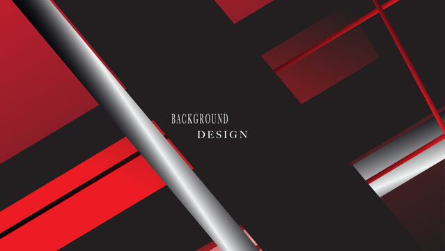  Black stripes red and silver background