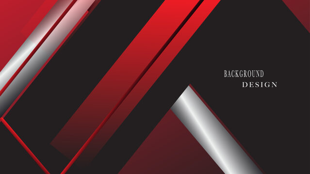  Black stripes red and silver background