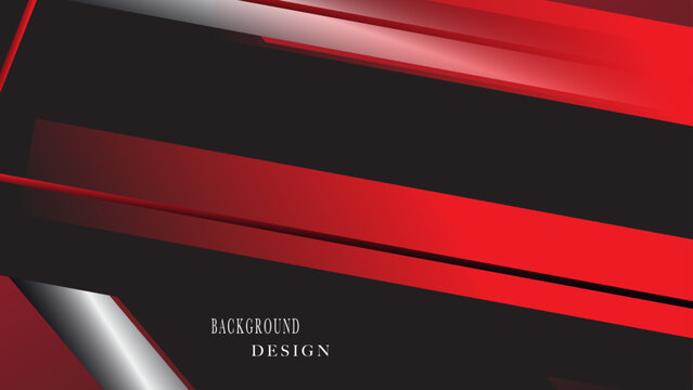  Black stripes red and silver background