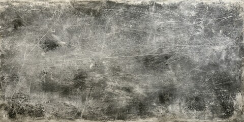 Fototapeta premium Full Frame Gray Weathered Surface Intricate Pattern Faint Light Scratches Darker Irregular Blotches Dust Like Speckles Consistent Texture Old Material