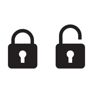 lock icon vector illustration isolated