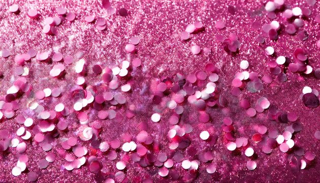 Pink Glitter For A Background