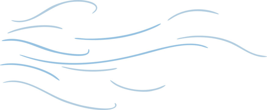 Windy shape illustration	