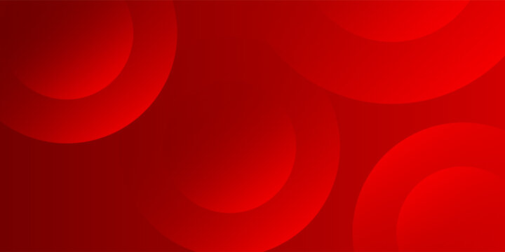 Abstract elegant dark red geometric background vector with overlapping circles and soft gradient shadow effects for modern corporate presentation or luxury business banner