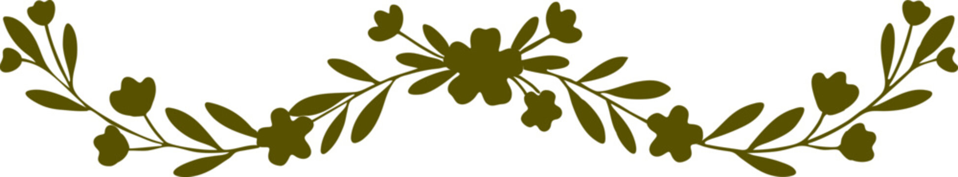 Flower decoration illustration, flower wreath