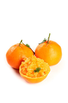 Fresh Juicy Oranges with Cut Half - Citrus Fruit