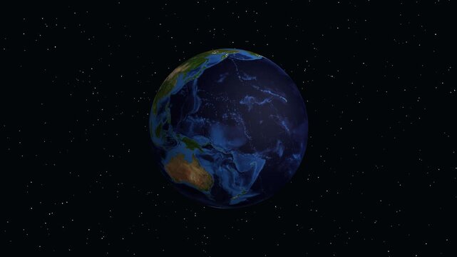 Animated 3D Earth Zooming into Borujerd City in Lorestan Iran