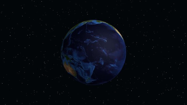 3D Earth Zoom Animation to Butwal Nepal in South Asia