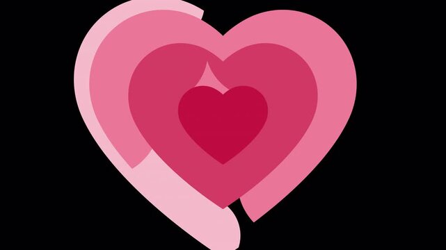 Romantic Heart Reveal Wipe Transition Animation