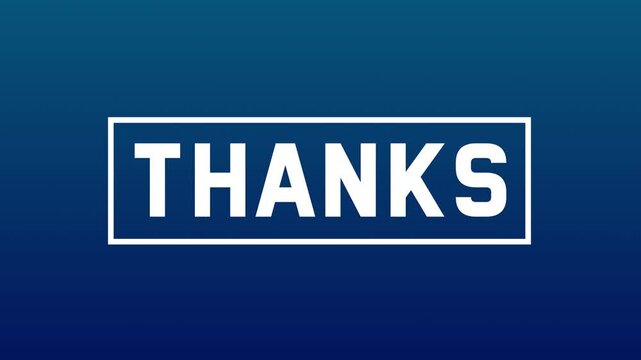 Thank you animated Thank you animated text transition screen