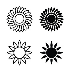 Fototapeta premium Flower icon