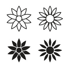 Obraz premium Sunflower icon