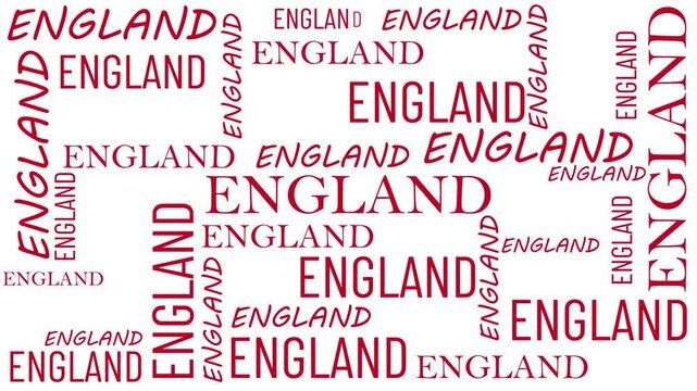 England word cloud template. Sport concept vector background