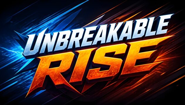 Unbreakable Rise Motivational Typography