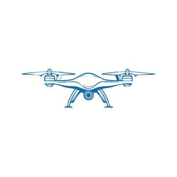 Modern drone technology innovation design.
