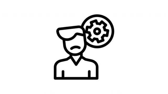 Cognitive minimalist stroke animation