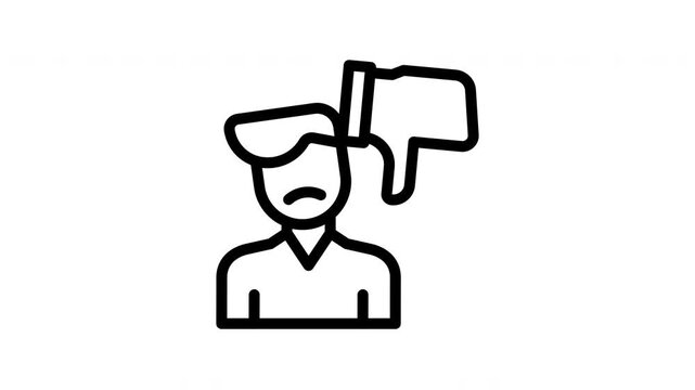 pessimistic minimalist stroke animation
